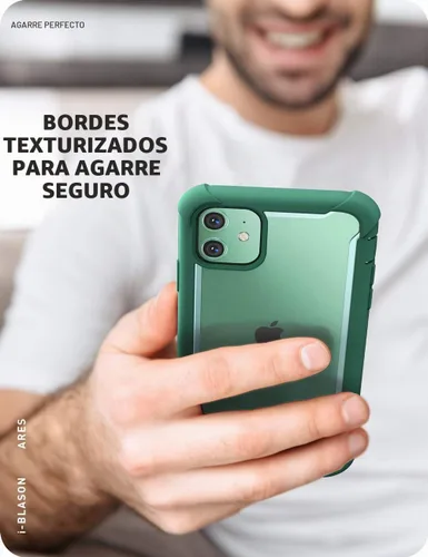 Vista 8 de i-Blason Ares - Funda para iPhone 11 con protector de pantalla, 6.1 Verde (Mintgreen)