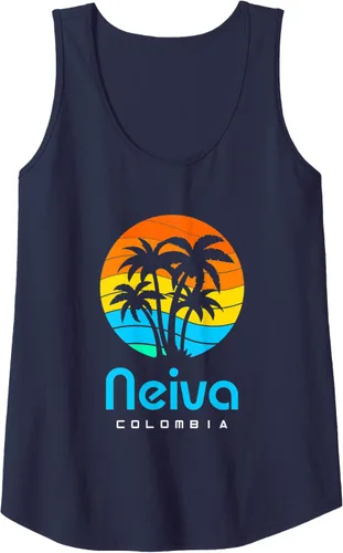 Vista 3 de Camiseta sin mangas Neiva Colombia, Negro