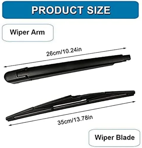 Vista 6 de Car Rear Windshield Wiper Kit for Vauxhall Zafira Tourer Mk3 2011-2019 rear wiper washer