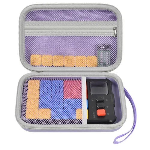 Vista 10 de casmilee Funda compatible con Giiker Super Slide Brain Games, bolsa organizadora de rompecabezas Brain Teaser, bolsa de almacenamiento, soporte