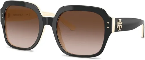 Vista 4 de Tory Burch Women's Kira Square Sunglasses Dark Tortoise