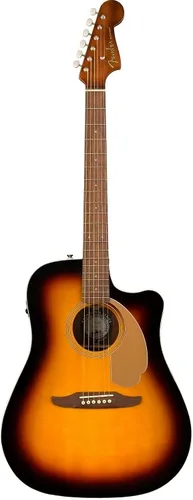 Vista 13 de Fender Redondo Player - Guitarra acústica, con garantía de 2 años, bronce satinado, diapasón de nogal