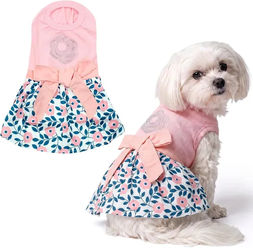 Vista 44 de Parisian Pet Chambray - Vestido para perro - Ligero sin mangas para perro, niña, talla XS Chambray en general