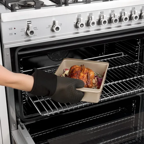 Vista 7 de OXO Good Grips - Manopla de horno de silicona, color negro