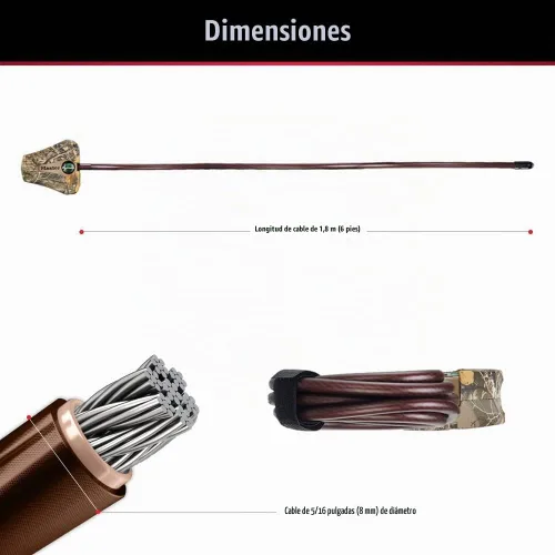 Vista 3 de Master Lock Python Trail Camera cable de seguridad camuflado ajustable, 8418KADCAMO-TMB
