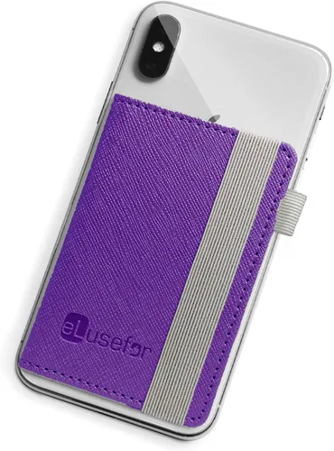Vista 12 de Billetera Adhesiva para Teléfono para la Parte Posterior del iPhone o Android Estuche con 6 Fundas para Tarjetas de Crédito - Bolsillo