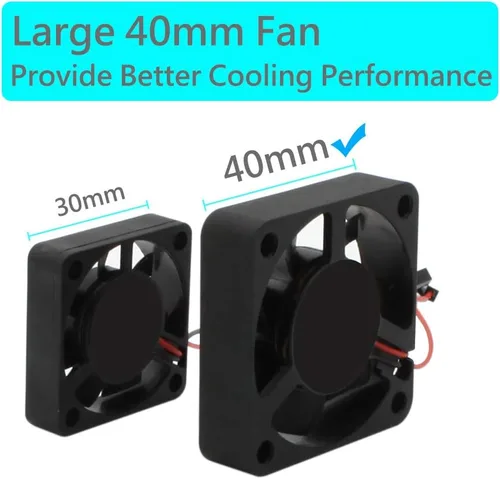 Vista 8 de iUniker Funda para Raspberry Pi 4, carcasa ABS Pi 4 con ventilador de refrigeración, disipador de calor Pi 4, cubierta superior extraíble simple