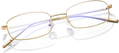 Vista 7 de Anteojos retro con bloqueo de luz azul, ligeros estilo sirena, protección anti fatiga ocular, para TV, computadora, juegos, para mujeres y hombres