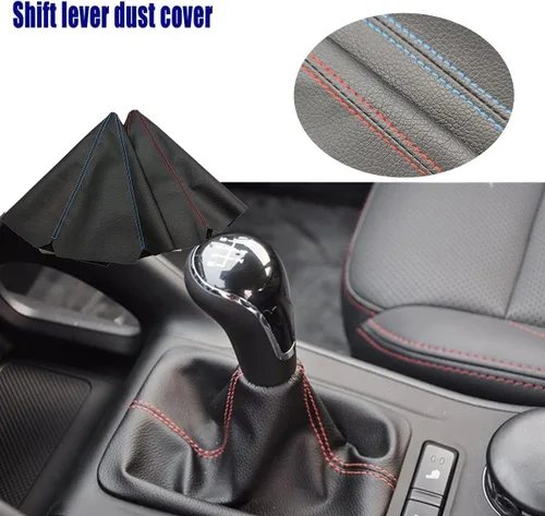 Vista 2 de Funda universal para maletero y pomo de palanca de cambios para vehículos automáticos y manuales, protege tu equipo con este juego de accesorios