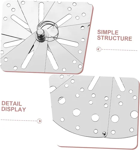 Vista 3 de Cabilock Tapa de acero inoxidable para hervir sobre la tapa multifuncional para olla cocina cubierta antiderrames plegable fácil de limpiar