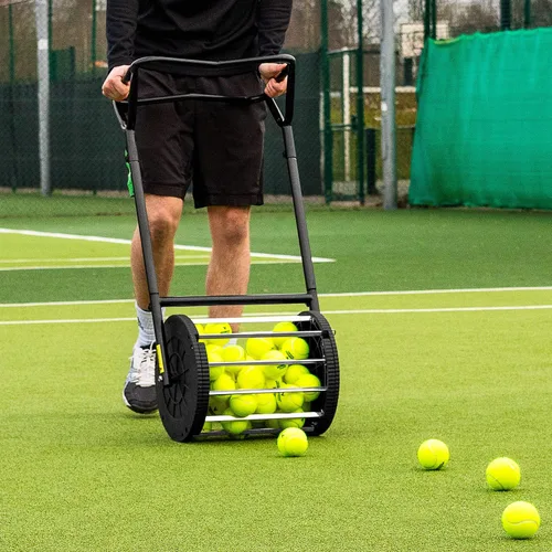 Vista 11 de Vermont Equipo de recogida de pelotas de tenis - Cortacésped, tubo de recogida, tolva de pelota y carros - Colección de pelotas de tenis sin