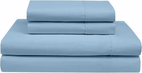 Vista 5 de Rajlinen Juego de sábanas de algodón Giza tamaño Queen, 100% algodón egipcio Giza certificado, juego de sábanas de lujo de 4 piezas, bolsillo