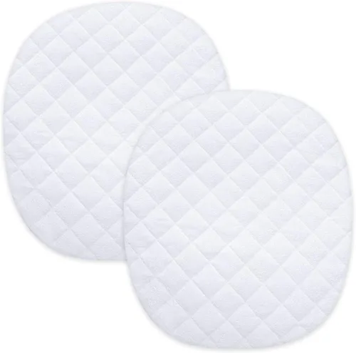 Vista 13 de Funda de colchón para moisés compatible con Halo Moisés giratorio, Glide, Serie Premiere & Luxe Sleeper, protector de colchón impermeable, paquete