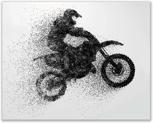 Vista 6 de Summit Designs Motocross - Regalos de motocross, decoración para pared de dormitorio, carteles para pared, decoración de motocross, arte, arte