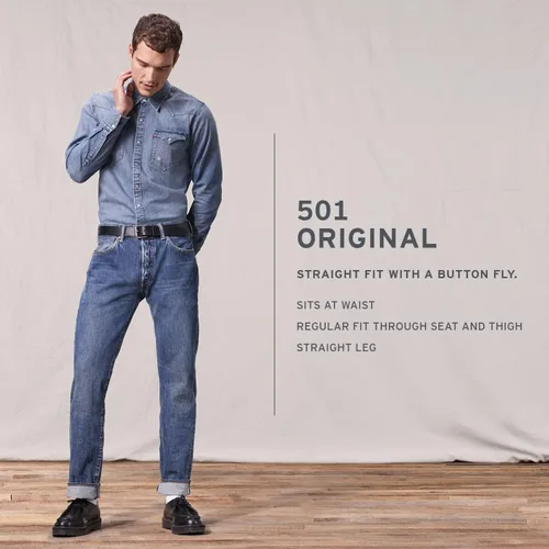 Vista 5 de Levi's - Jeans 501 de ajuste original para hombre