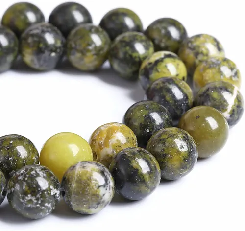Vista 101 de 60 cuentas sueltas de piedra natural de turquesa africana de 0.236 pulgadas (6 mm) para hacer joyas, pulseras de bricolaje