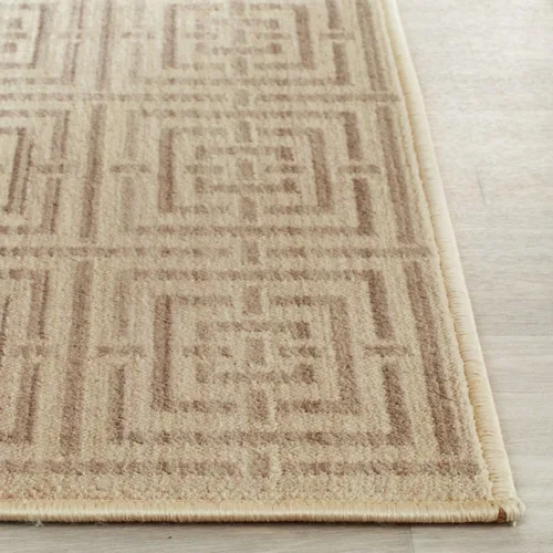 Vista 4 de SAFAVIEH Infinity Collection INF586M - Alfombra decorativa, 4 x 6 pies, color amarillo y gris topo, no desprende pelusa y de fácil cuidado, ideal