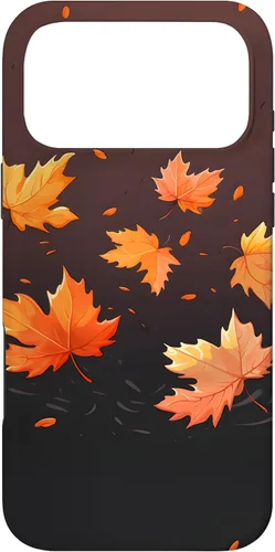 Vista 22 de Autumn Maple Leaves Swirling in The Wind Case for iPhone 17