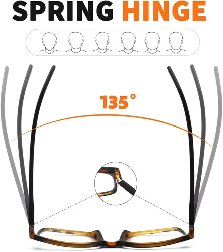 Vista 7 de Nearsighted Short-Sighted Lightweight Glasses not reading glasses