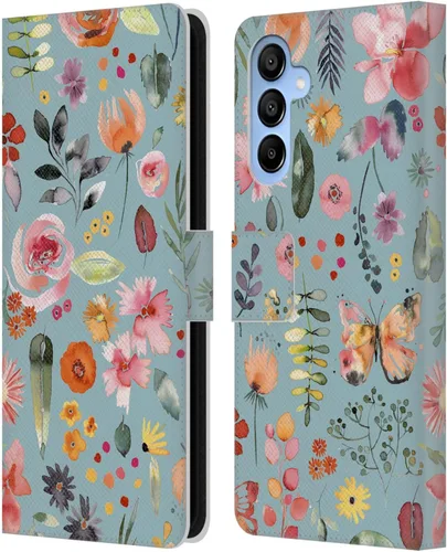 Vista 53 de Head Case Designs Officially Licensed Ninola Butterfly Nature Spring Floral Leather Wallet Case Compatible with Samsung Galaxy A07 4G