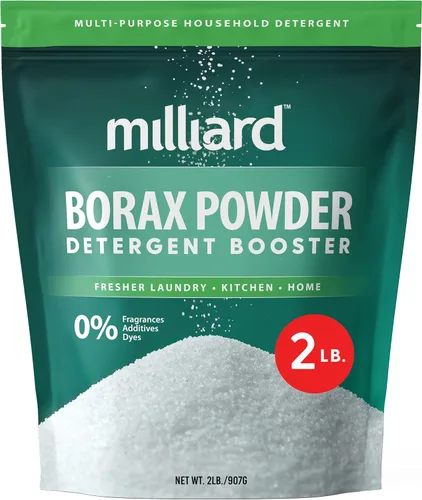 Vista 8 de Milliard Borax - Potenciador de lavandería, limpiador multiusos puro, detergente en polvo (5 libras)