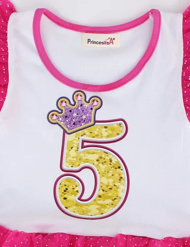 Vista 2 de Vestidos de princesa de manga larga para niñas de primavera y otoño unicornio para fiesta de cumpleaños