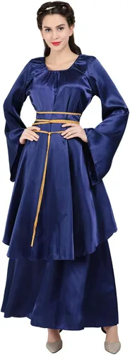 Vista 39 de Kranchungel - Vestidos renacentistas de estilo medieval/irlandés/campesino para mujer; disfraz de hada, para bailes