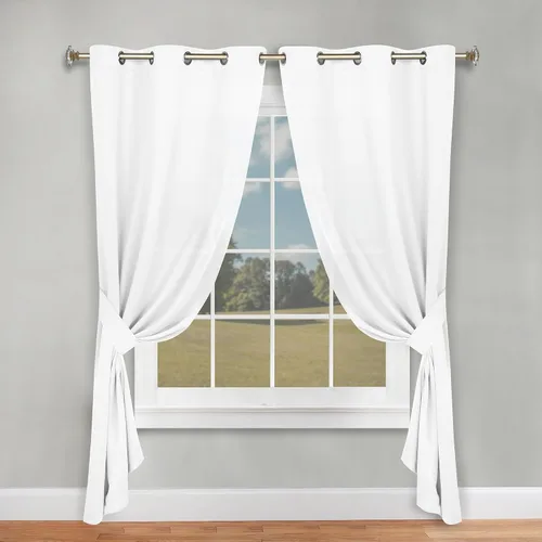 Vista 82 de Superior Cortinas Opacas, Oscurecimiento de Habitación, Dormitorio, Cortinas, Cocina, Acentos de Ventana de Sala de Estar, Bloqueo Solar, Térmico