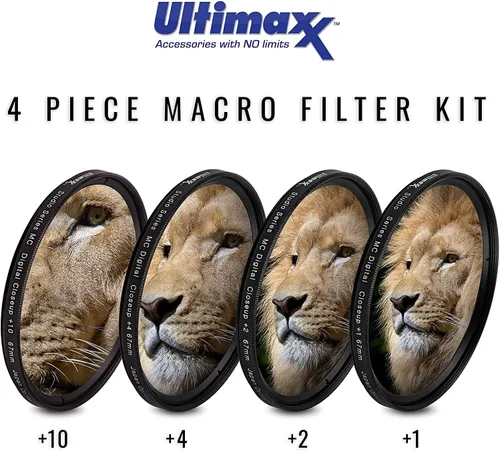 Vista 5 de Ultimaxx Kit completo de accesorios de filtro de lente de 2.283 in para lentes con tamaño de filtro de 2.283 in diseñado específicamente para: Canon