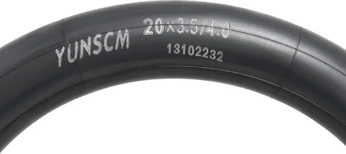 Vista 4 de YUNSCM 20x4, 20x3, 20x2.6, 20x2.5 Fat Bike Tubes 20x2.50/2.60/2.80/3.0/3.50/4.0 Inner Tube Set with Schrader Valve 20in Fat Tube Compatible with 20