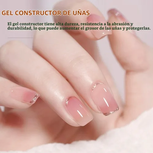 Vista 2 de JODSONE Gel Constructor Transparente para Uñas 10ml, Gel Fortalecedor para la Cúspide de las Uñas, Extensiones, Reparación, Engrosamiento, Esmalte