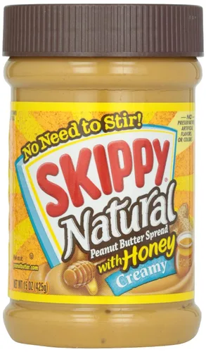 Vista 9 de SKIPPY Squeeze Mantequilla de maní cremosa natural, 6 onzas