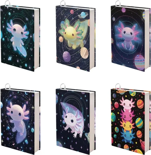 Vista 39 de Rnyleeg Paquete de 6 fundas protectoras de libros de bolsillo para niños, con temática deportiva, elástica, para amantes de los libros, estudiantes