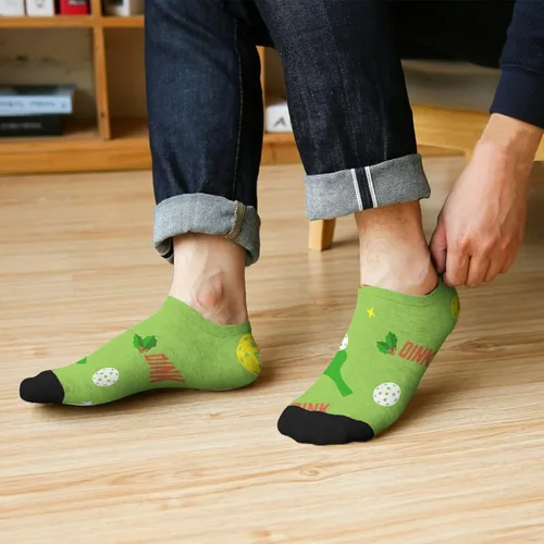 Vista 6 de devor Calcetines de vestir para hombre, calcetines de tobillo alto, calcetines de humor para hombre, Blanco