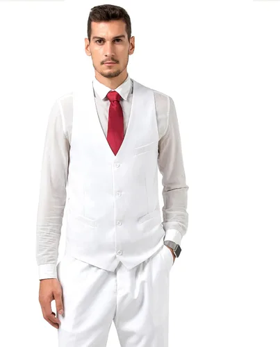 Vista 5 de Men Suit 3 Piece Set Slim fit Tuxedo Suits for Business Wedding Prom Suits