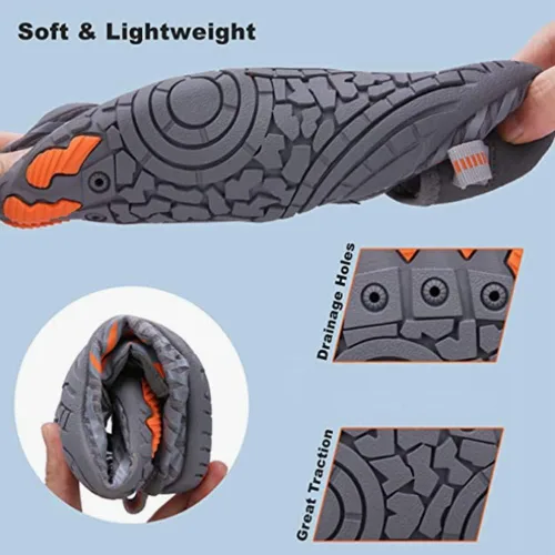 Vista 4 de Zapatos de playa para hombre y mujer zapatos de senderismo descalzo ligeros para rafting roca río zapatos de agua para mujer
