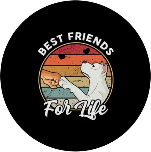 Vista 3 de Mejores amigos de por vida Dogo Argentino PopSockets intercambiables PopGrip