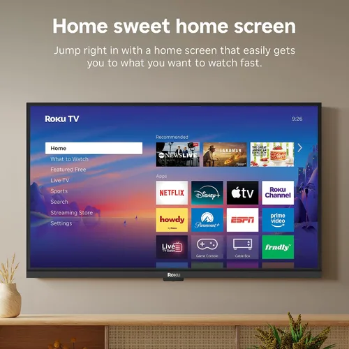 Vista 7 de Roku Smart TV 2026 - Serie Select de 24 pulgadas, TV HD 720p - Roku TV con control remoto por voz - Televisión LED de pantalla plana con Wi-Fi