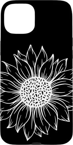 Vista 9 de iPhone 16 Cute and Beautiful White Flower of Sunflower Case