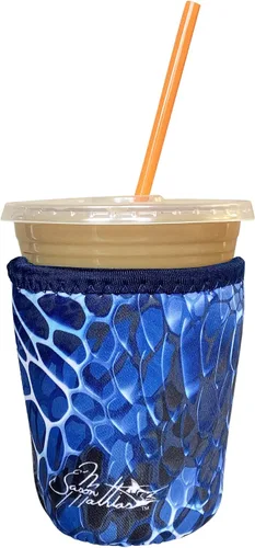 Vista 70 de Funda Koverz para café helado, funda aislante de neopreno para taza, se ajusta a una taza de café de 32 Oz., lavable y reutilizable, accesorios