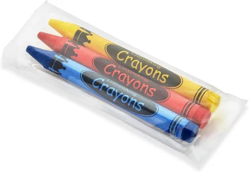 Vista 10 de Crayonking 100 juegos de paquetes de 3 unidades en celofán (300 crayones a granel) – Restaurantes, aulas, fiestas y eventos – Crayones no tóxicos