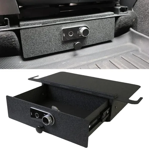 Vista 7 de WASAI Bóveda de seguridad para debajo del asiento: caja fuerte para cajones debajo del asiento inferior compatible con TESLA modelo Y 2021-2023