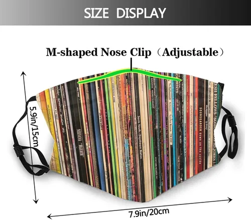 Vista 2 de BATATPE Máscara facial antipolvo para adultos, ajustable, protección solar y UV para hombres y mujeres con 2 filtros