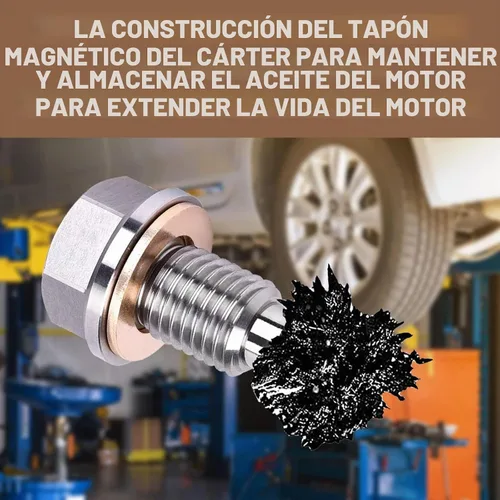 Vista 7 de 1 PC Tuerca de Drenaje de Aceite para Coche, Tapón de Drenaje de Aceite a Prueba de Fugas, Tornillo de Drenaje de Aceite con Junta de Cáscara