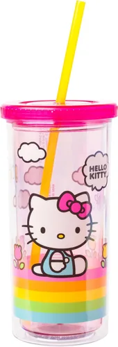 Vista 28 de Silver Buffalo Sanrio Hello Kitty, vaso de acero inoxidable con forma de lata, 11.8 onzas