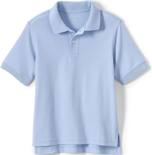 Vista 14 de Lands' End - Polo de uniforme escolar para niños – 100% algodón cómodo que dura todo el año, de fácil cuidado, manga corta Negro