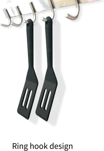 Vista 4 de Juego de 2 espátulas de silicona, mini espátulas pequeñas y flexibles para brownie para utensilios de cocina antiadherentes, perfecto para cocinar