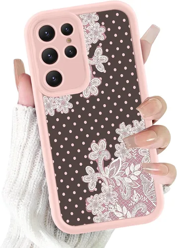 Vista 16 de Para Samsung Galaxy S24 5G 6.2''Cute Polka Dot Phone Case-Negro