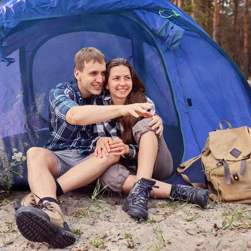 Vista 5 de 4/6 Person Easy Pop Up Tent, Waterproof, Automatic Setup,2 Doors-Instant Family Tents for Camping, Hiking & Traveling