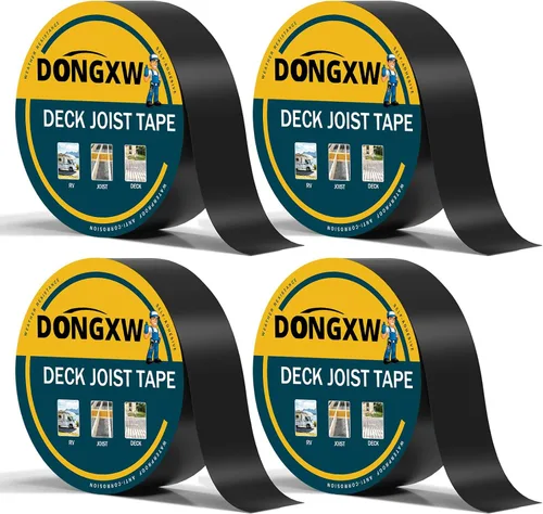 Vista 18 de Dongxw Cinta de Vigueta para Terraza 2''×50', Cintas Impermeables de Butilo para Vigas de Terraza, Cinta de Sellado Resistente a la Intemperie